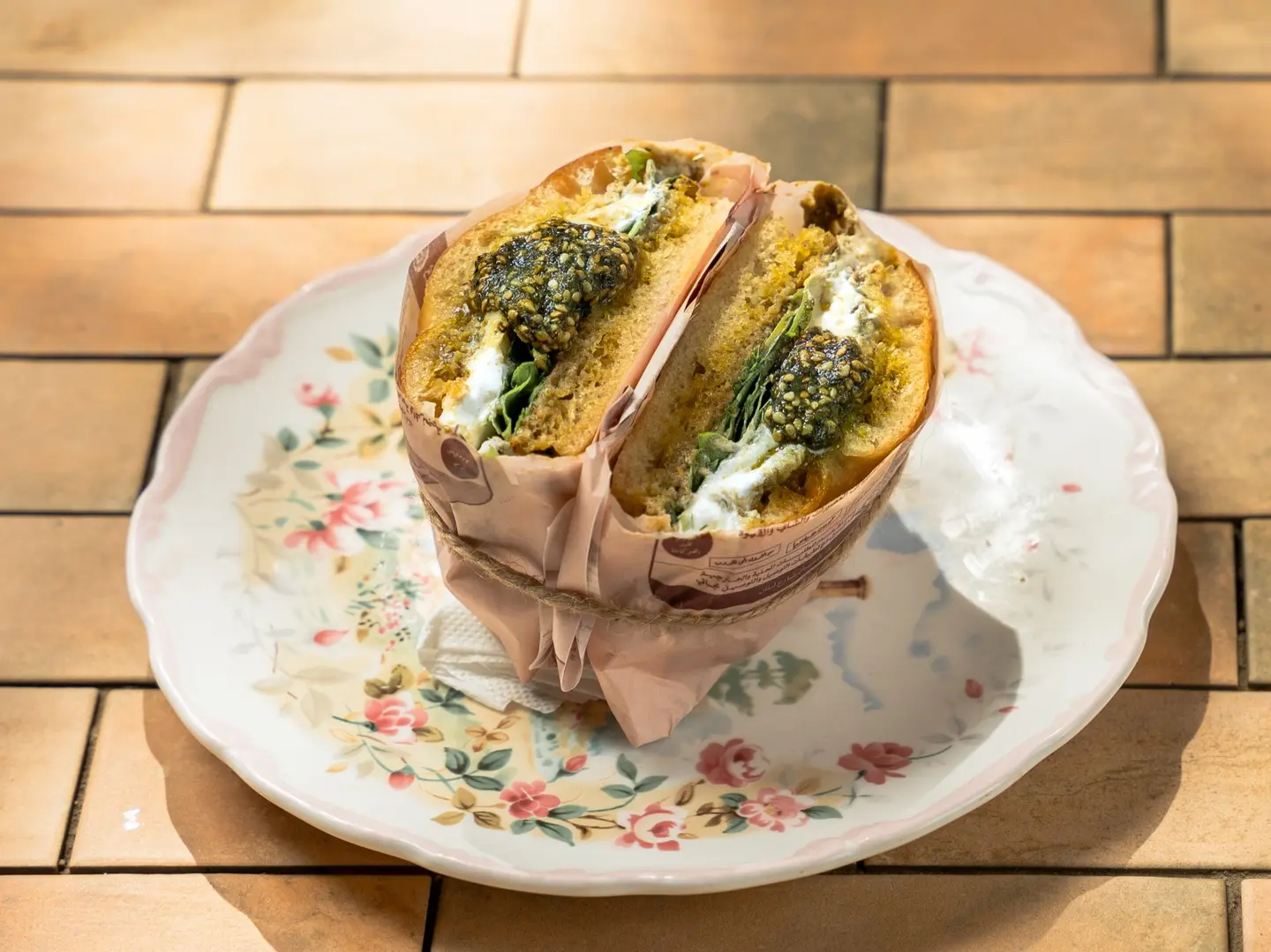 بوراتا مع زعتر