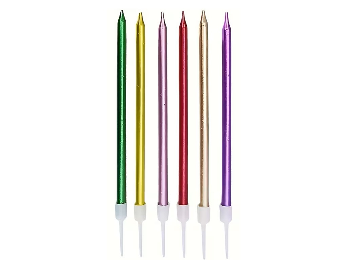 باكت شموع ملونه - 6 حبات