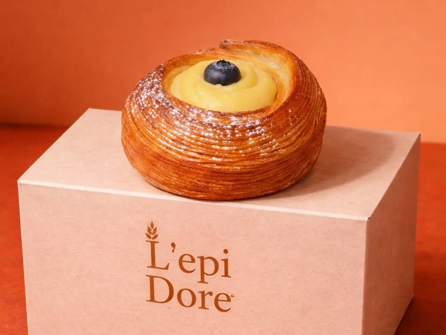Custard And Blueberry Danish