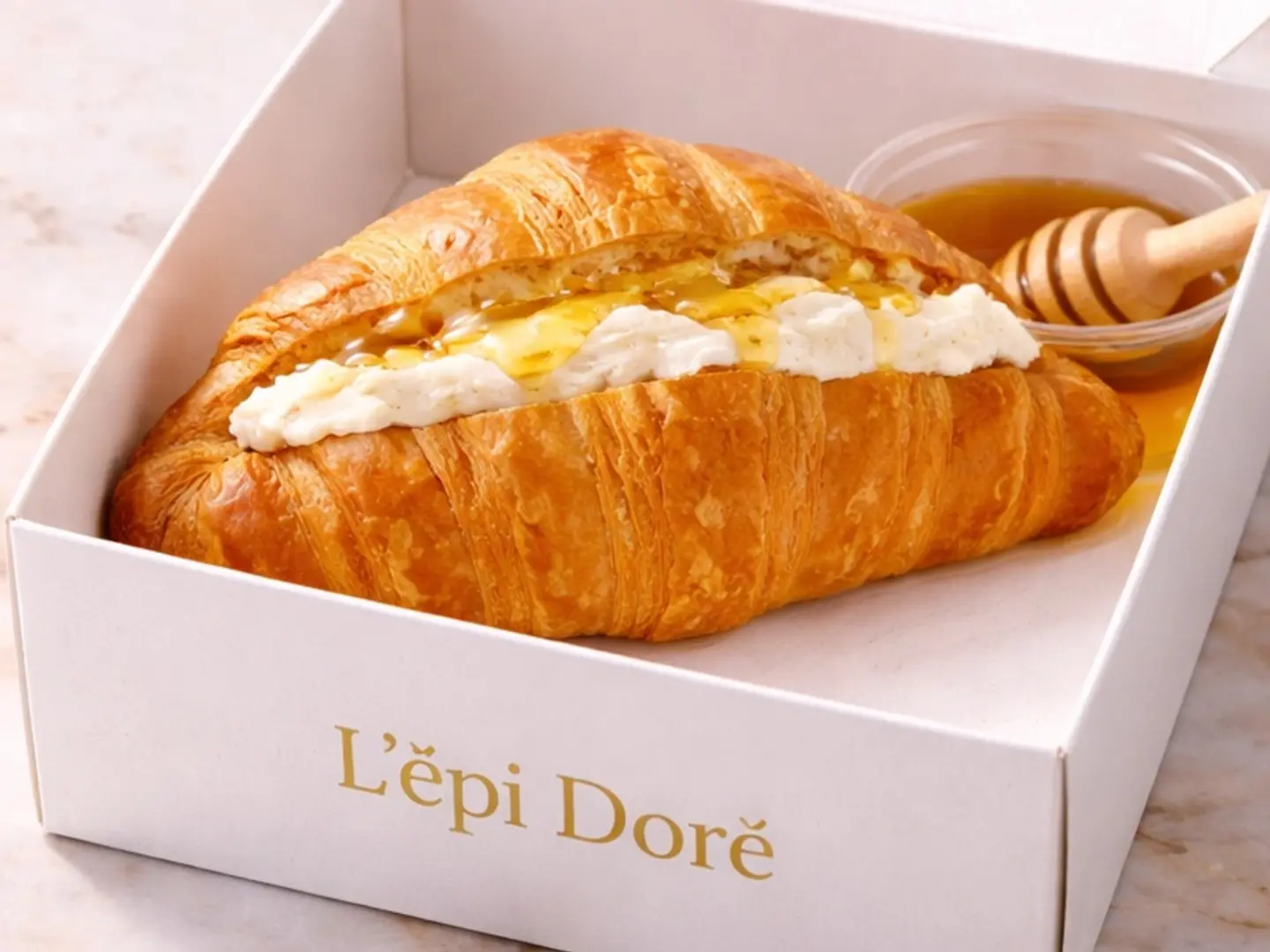 Labneh And Honey Croissant
