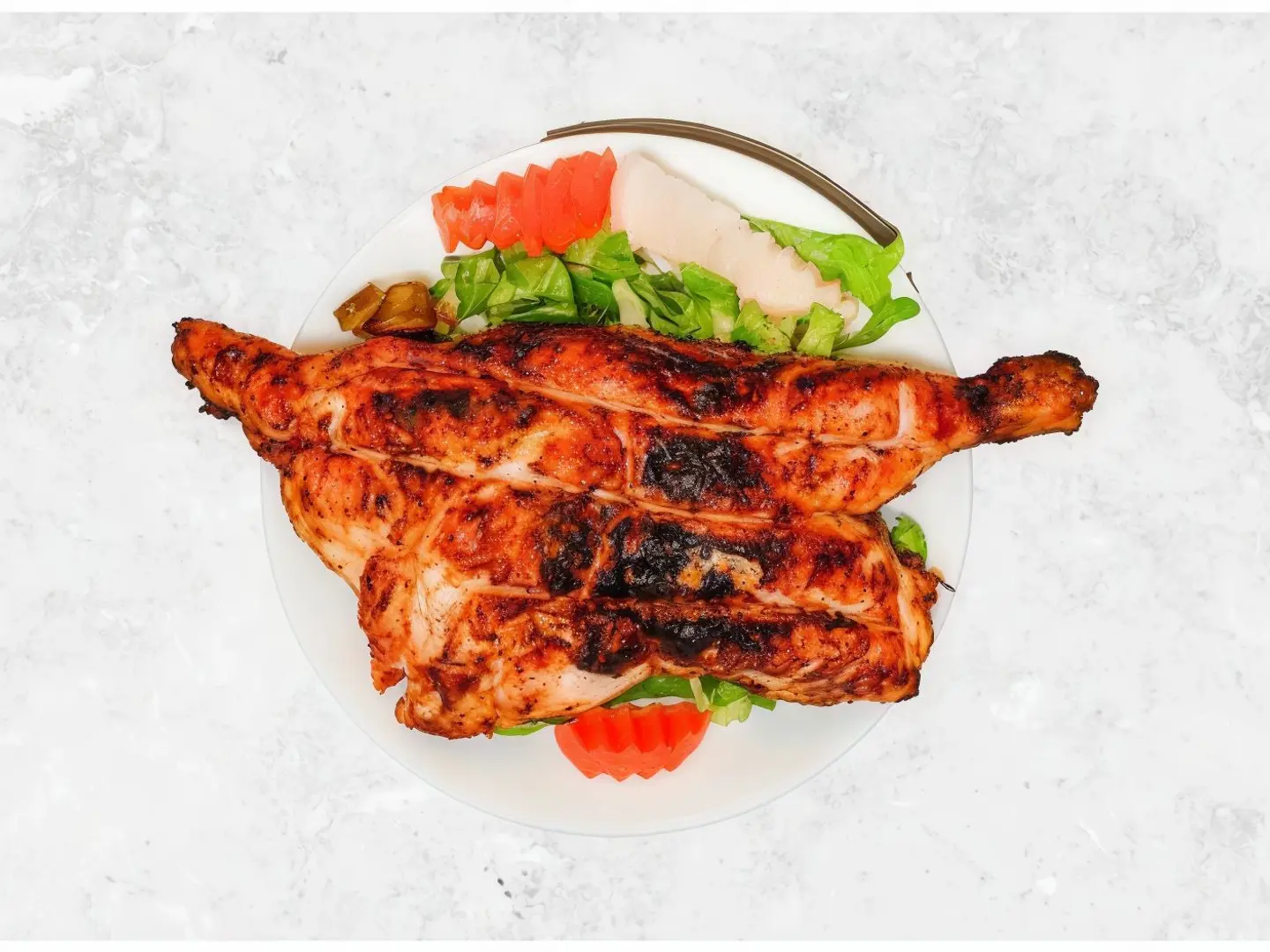 Half Charcoal Grilled Chicken Plain