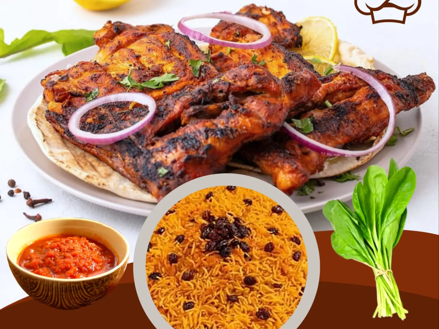 Piece Of Charcoal With Bukhari Rice