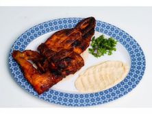 نص دجاج فحم سادة