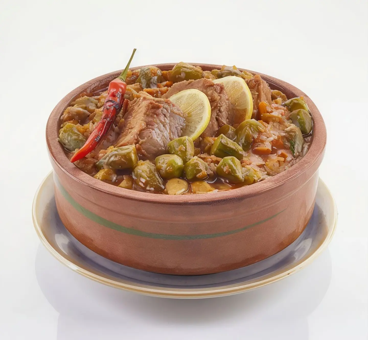 Baked Rice With Meat Casserole