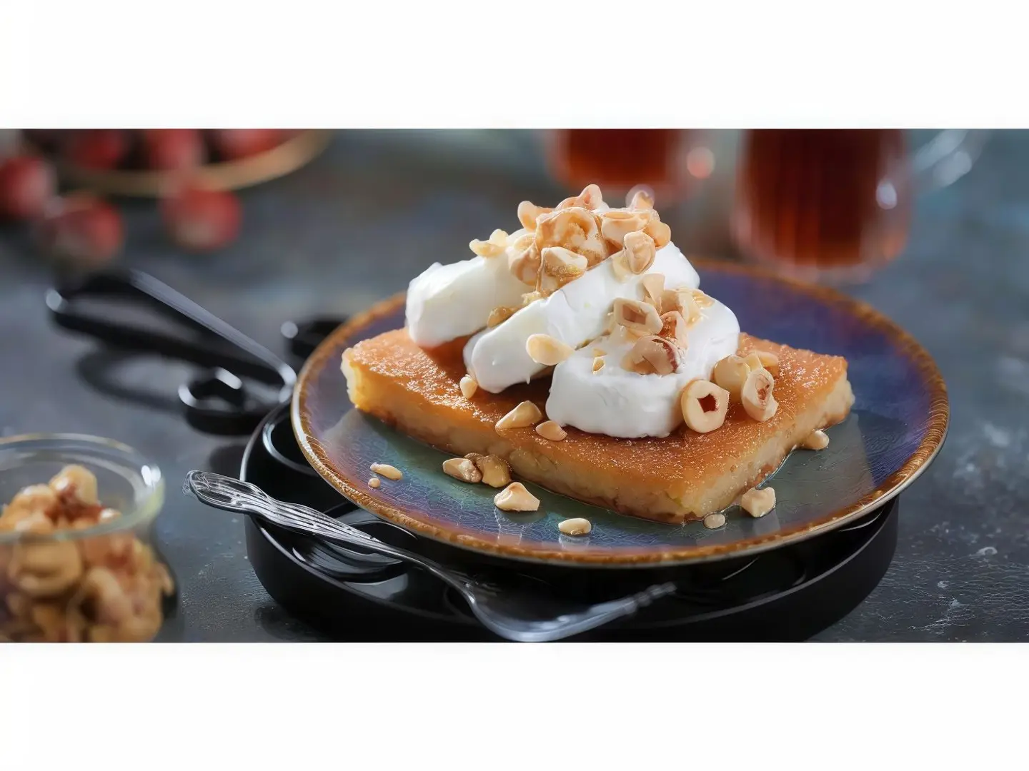 Kunafah With Ice Cream - Person