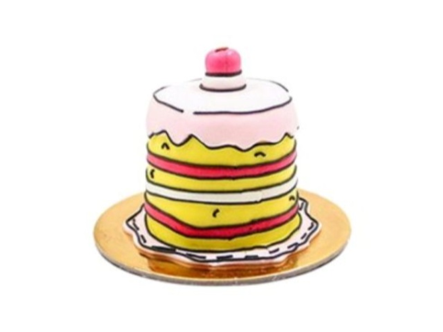 Round Red Velvet Comic Cake