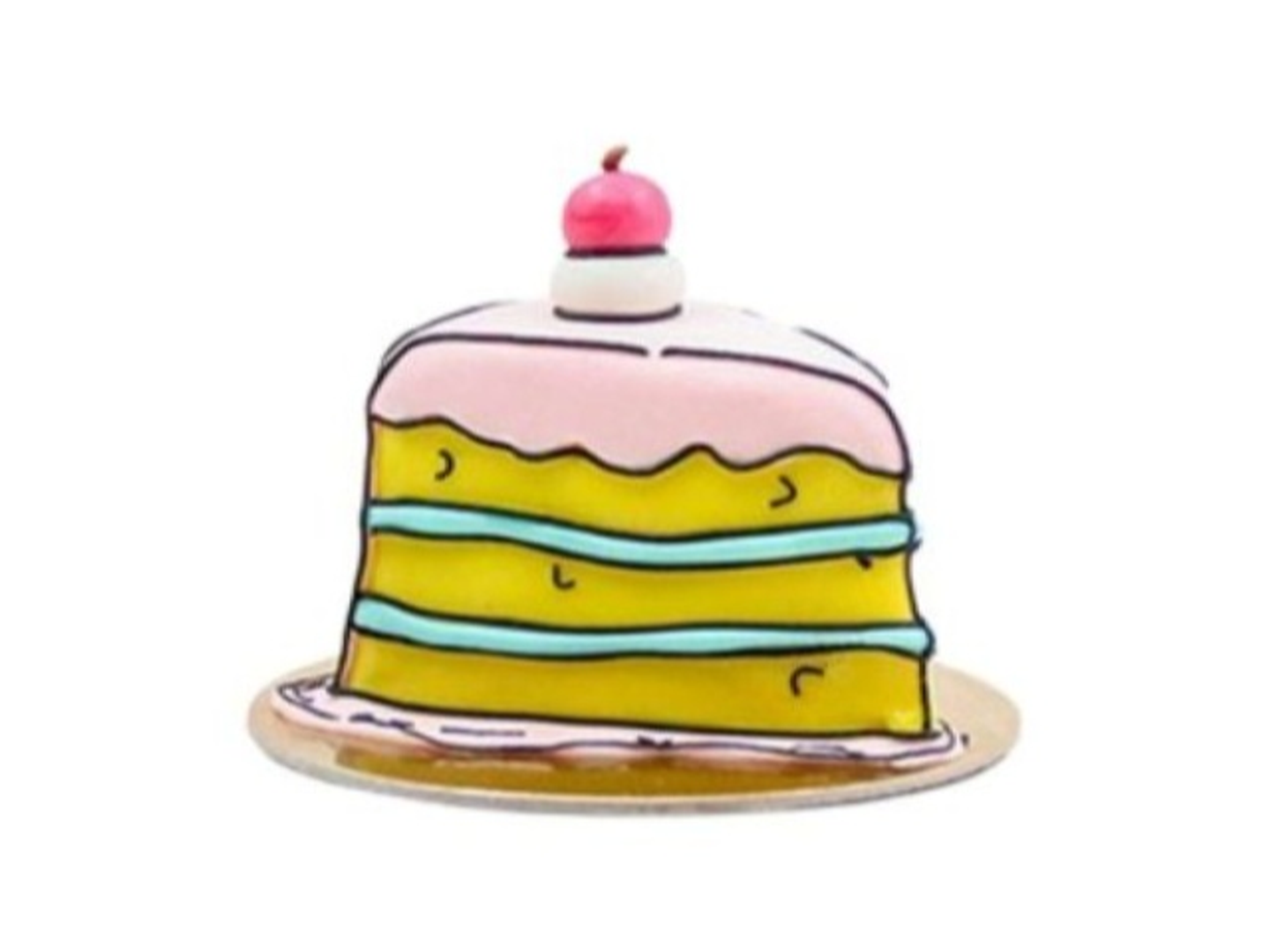 Triangle Red Velvet Comic Cake