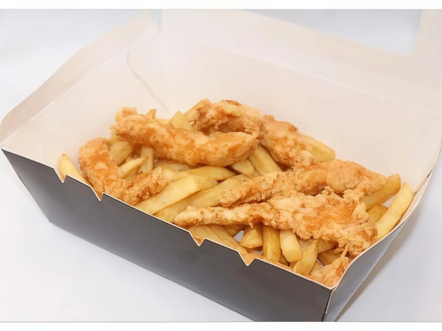 Fries With Crispy Chicken