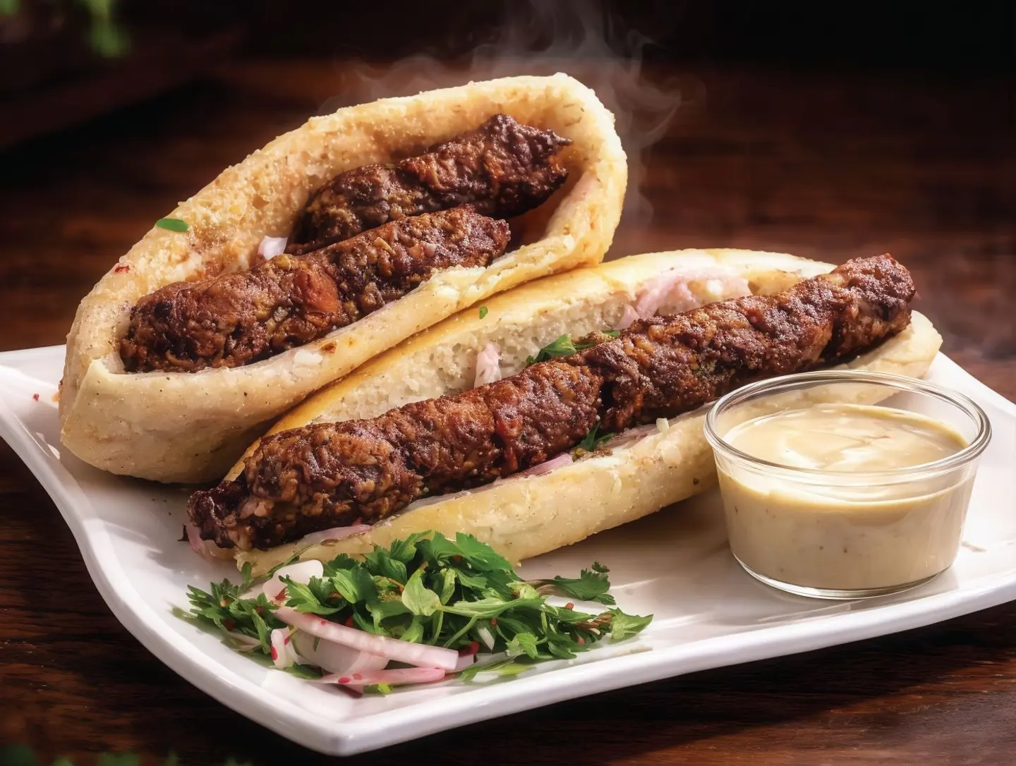 Meat Kabab - Meat Kabab Samoli Bread