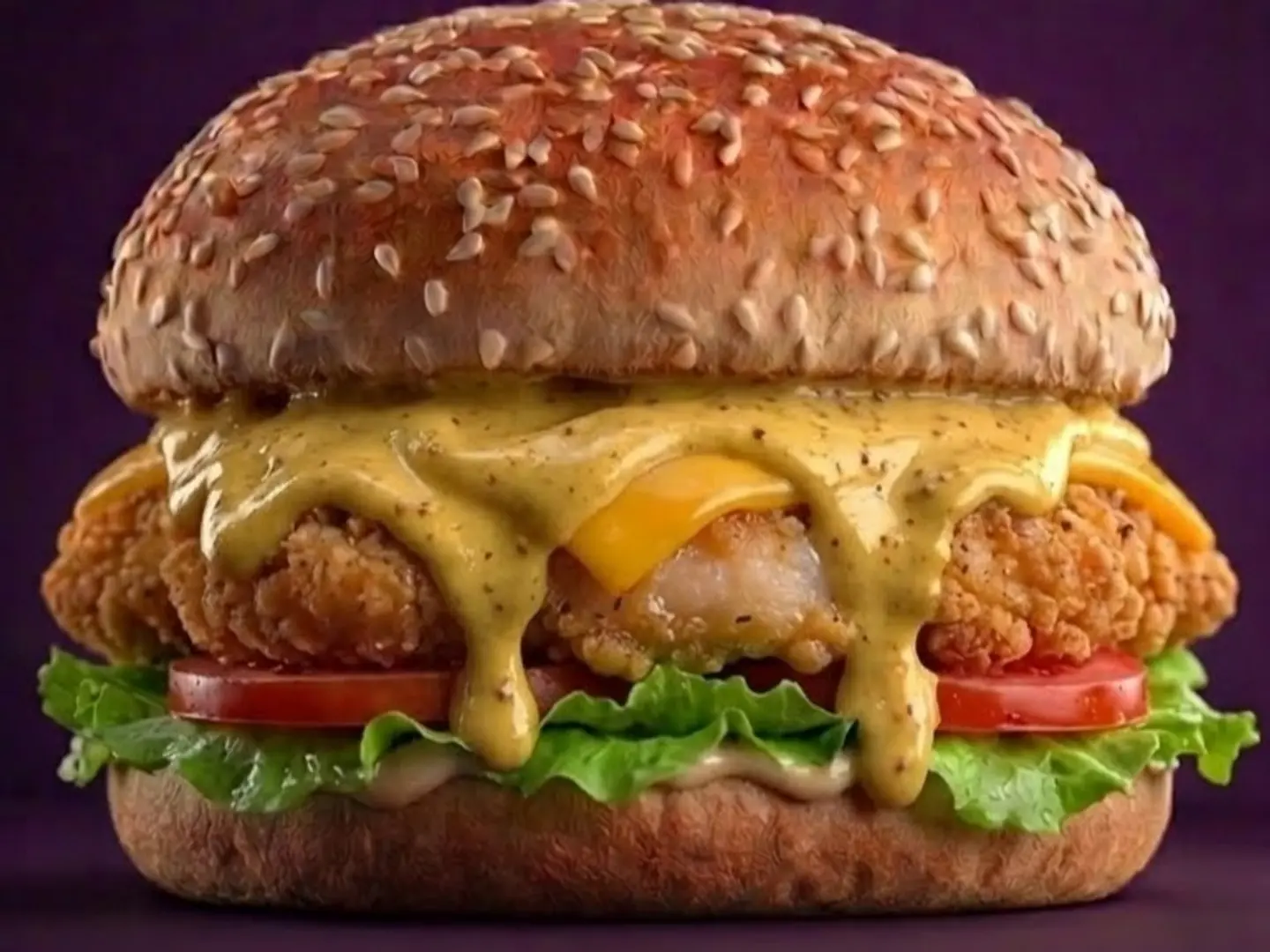 Honey Mustard Chicken Burger