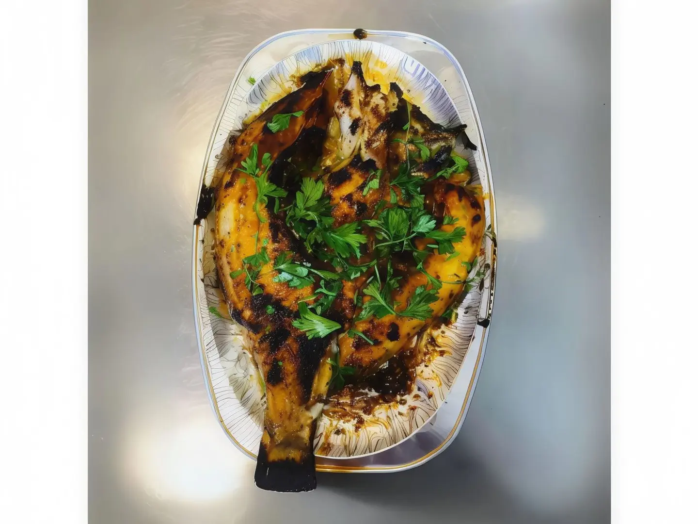 وجبة هامور مشوي