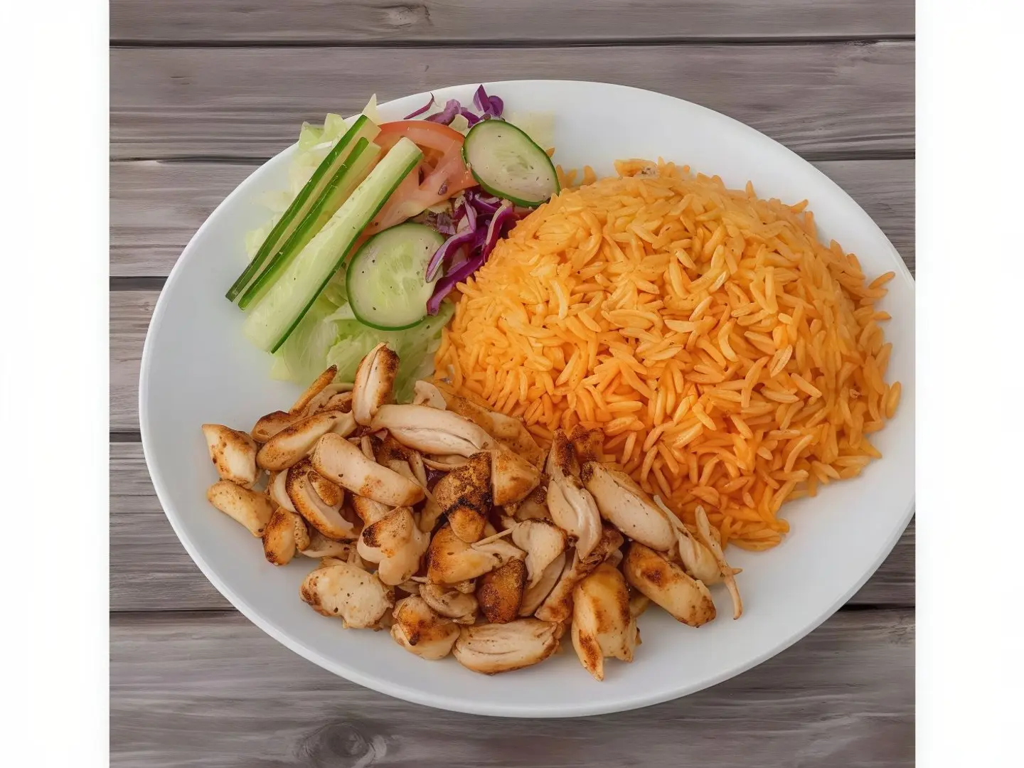 Shawarma Plate With Rice