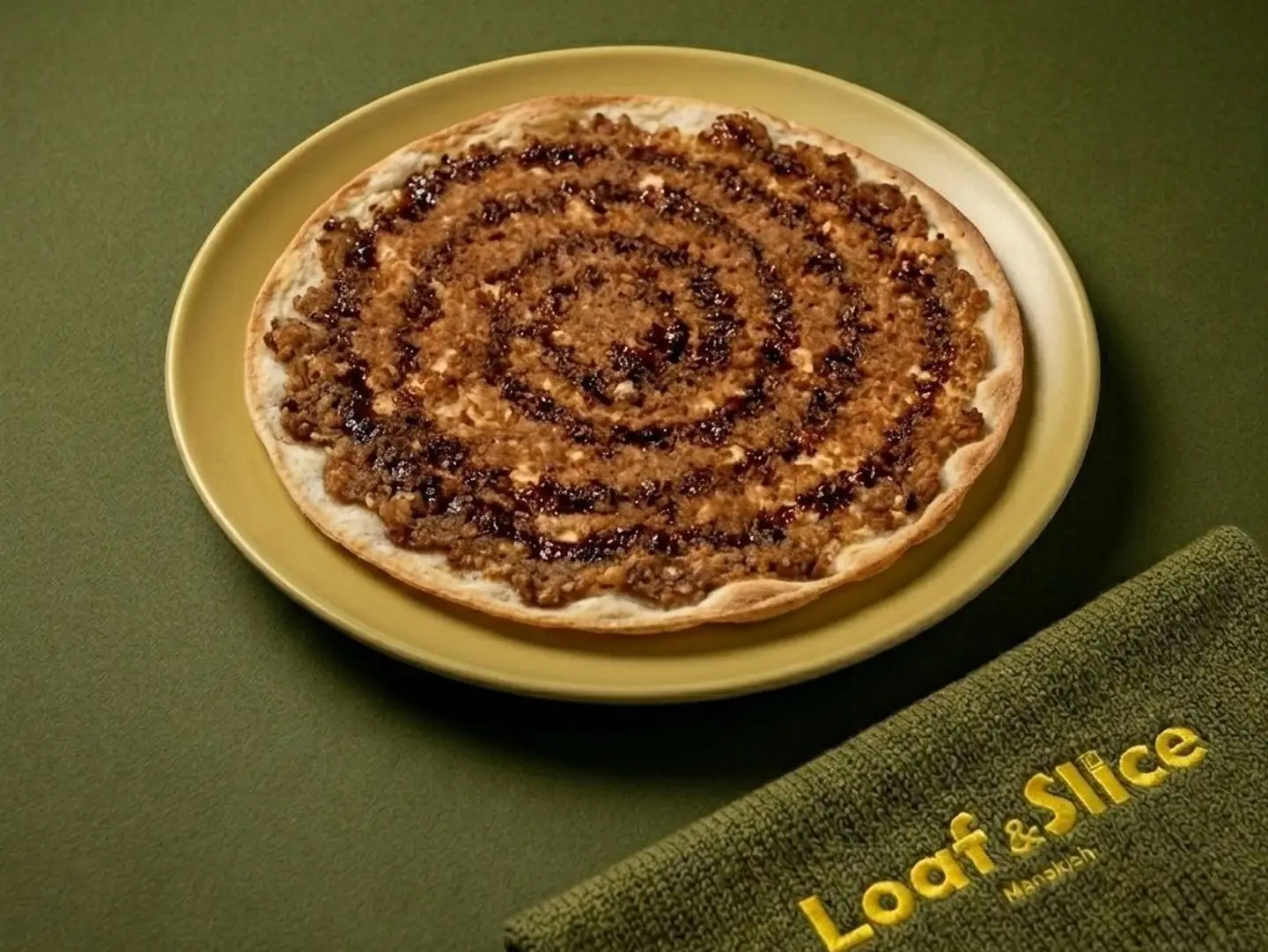 Lahm Bi Ajeen With Pomegranate Molasses