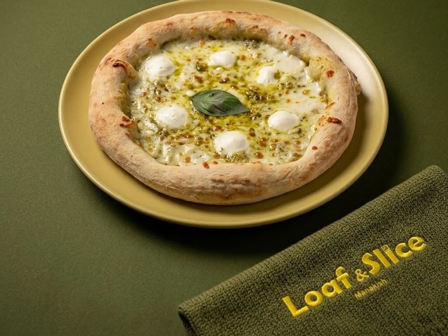 Halloumi Pesto Pizza