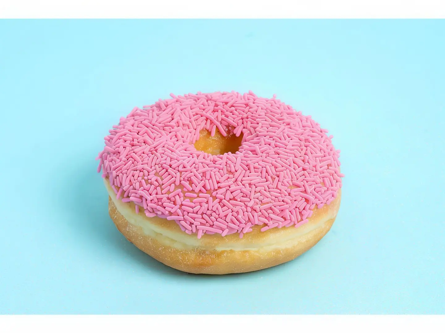 Pink Sprinkles Donut