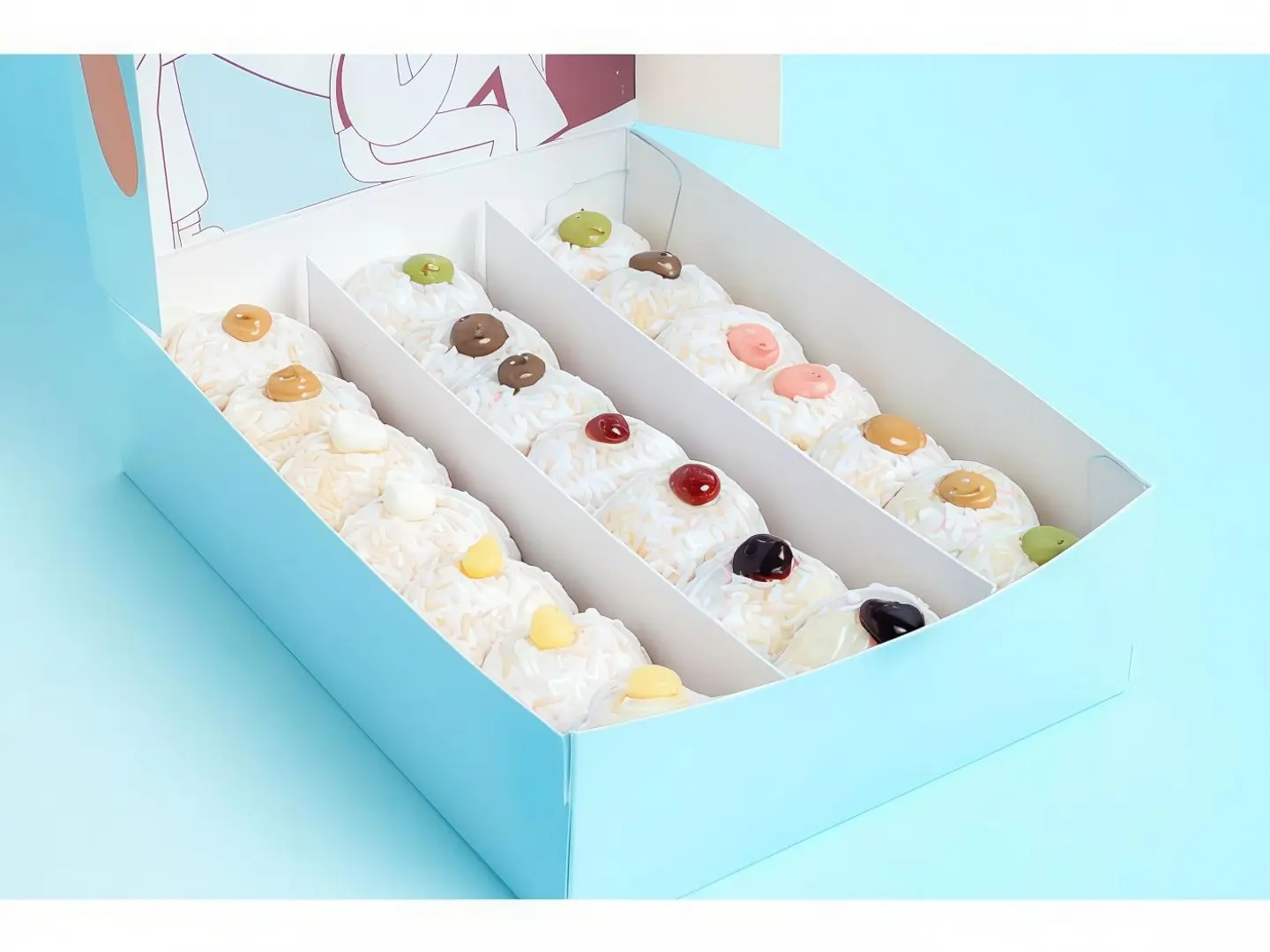 Mini Donut Box 21 Pieces