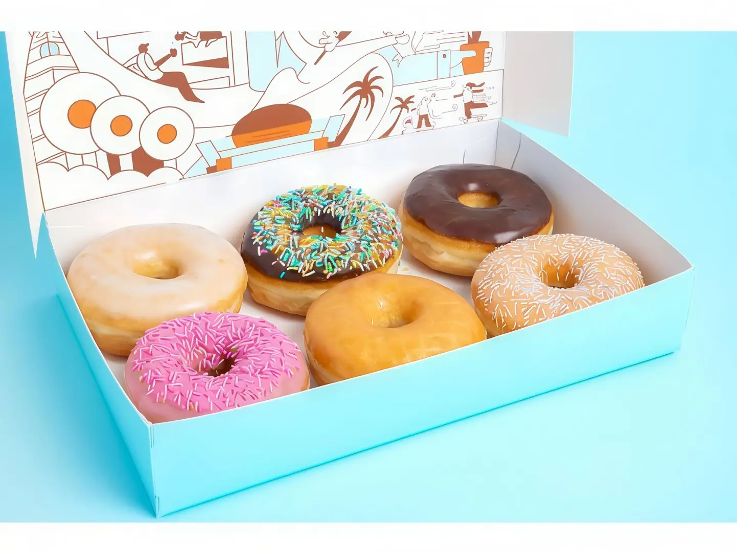 Donut Box 6 Pieces