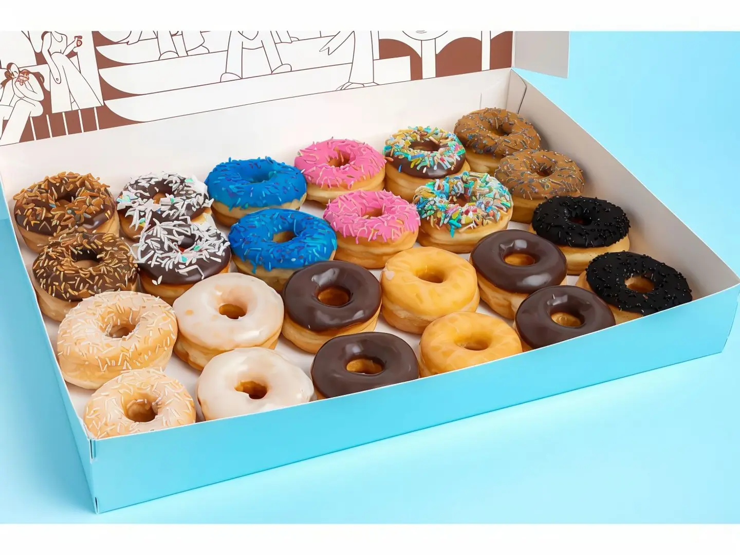 Baby Donut Box 24 Pieces