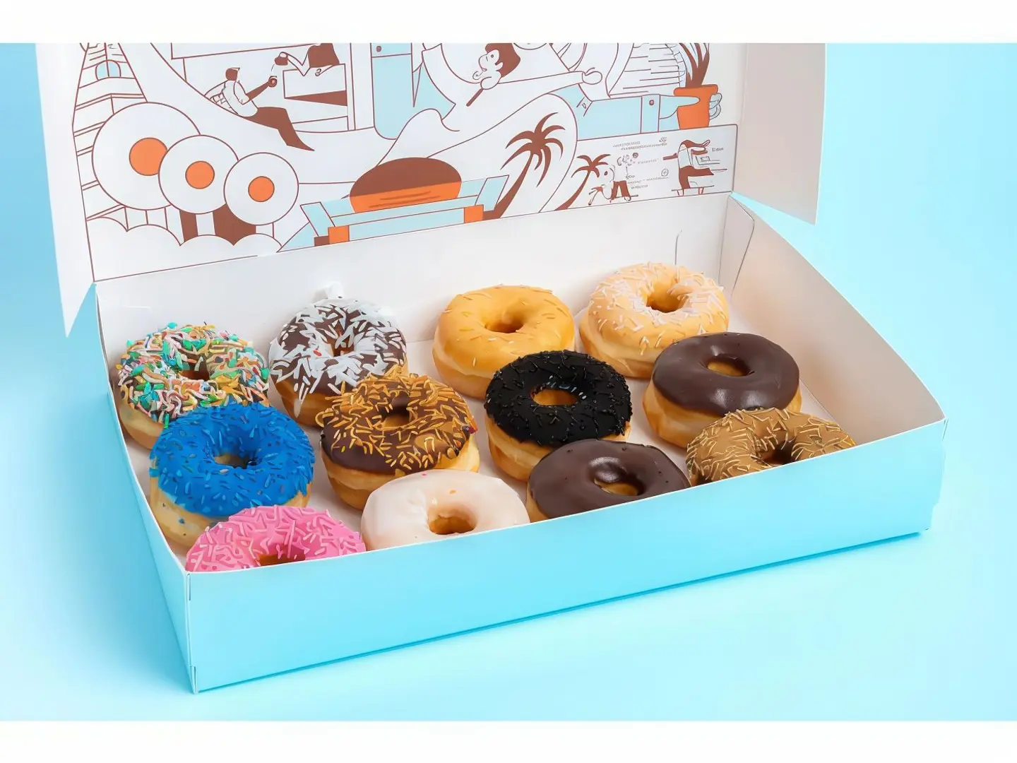 Baby Donut Box 12 Pieces