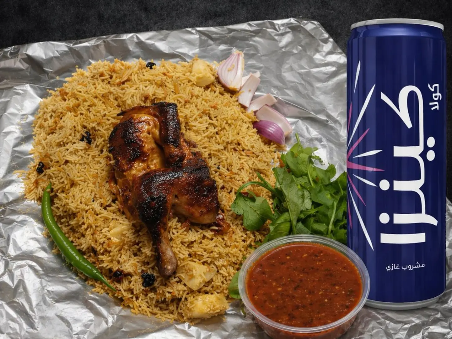 Meal Half Piece Of Grilled Chicken With Rice +1 Spicy