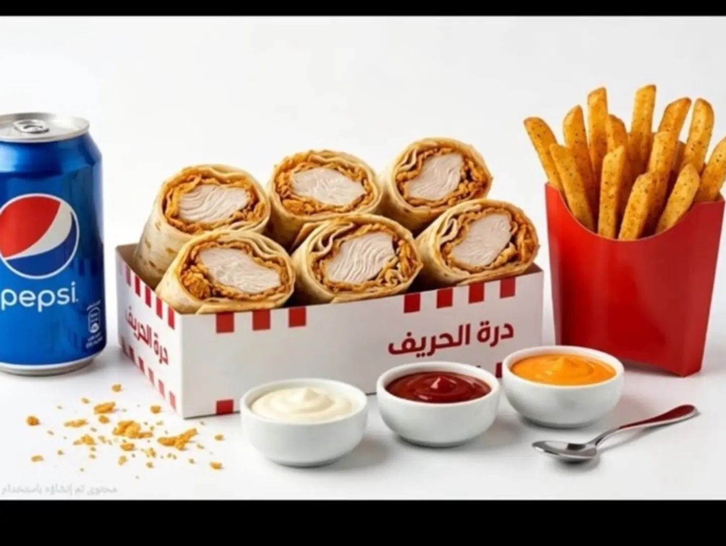 تورتيلا مسحب دجاج وجبة