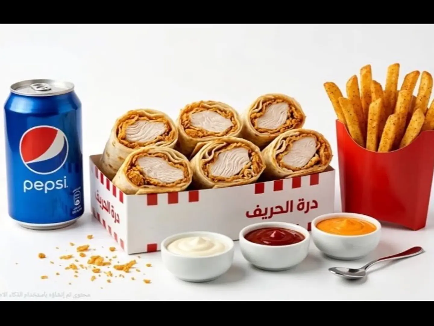 تورتيلا زنجر وجبة