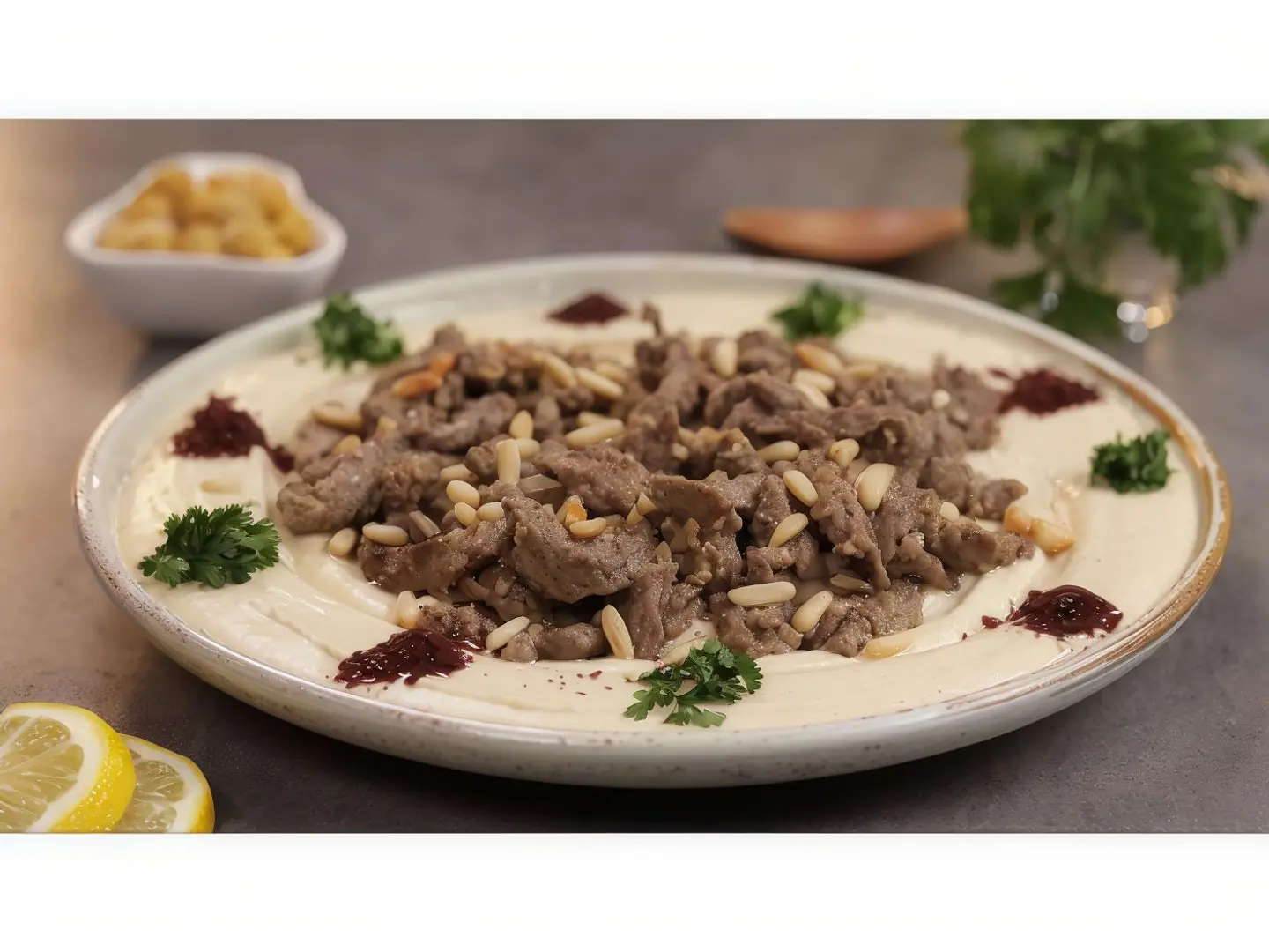 Hummus With Shawarma - 200g Small