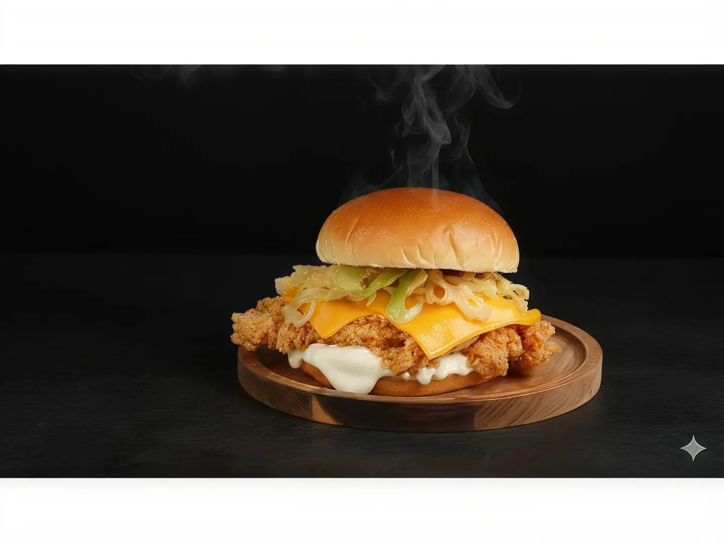 برجر كرسبي حار