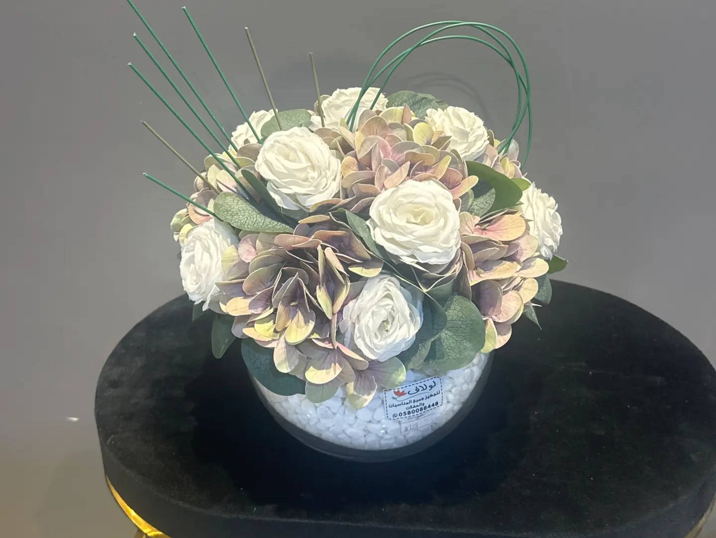 فازه بيضاويه شفاف
