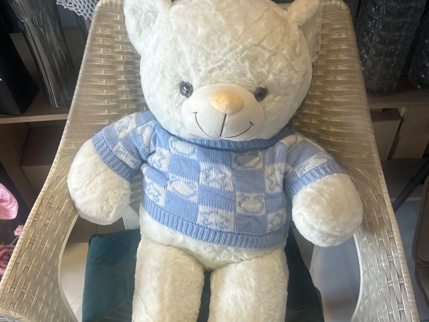 Medium White Teddy Bear
