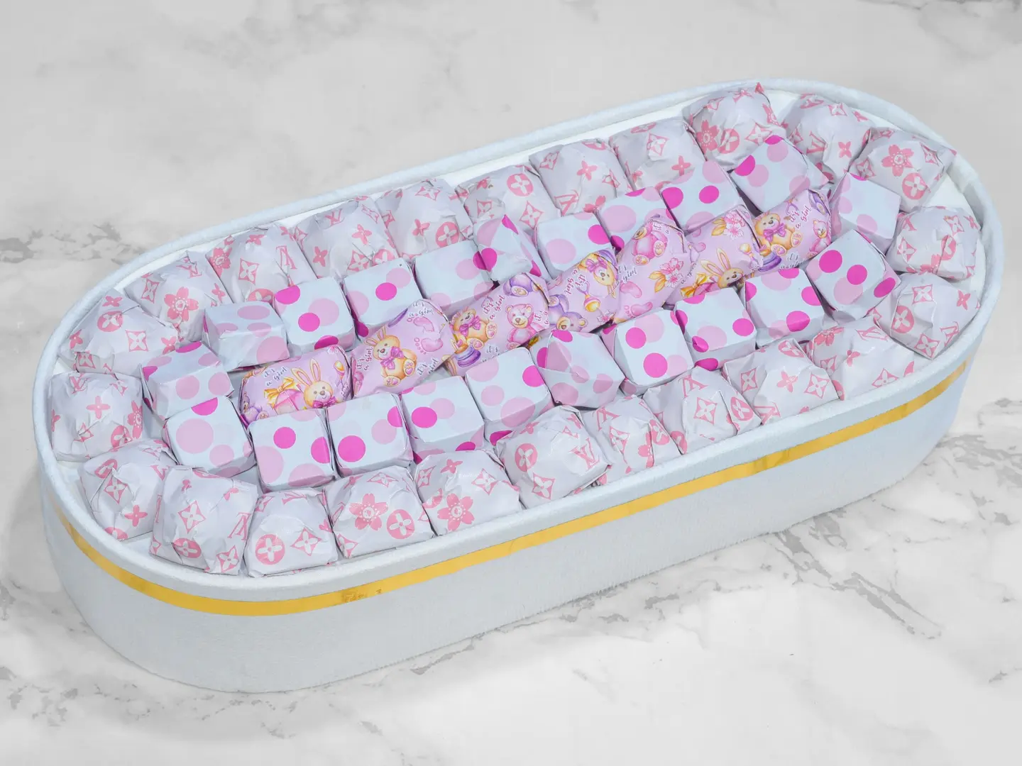 Belgian Chocolate, Rectangular, Girl Themed Packaging