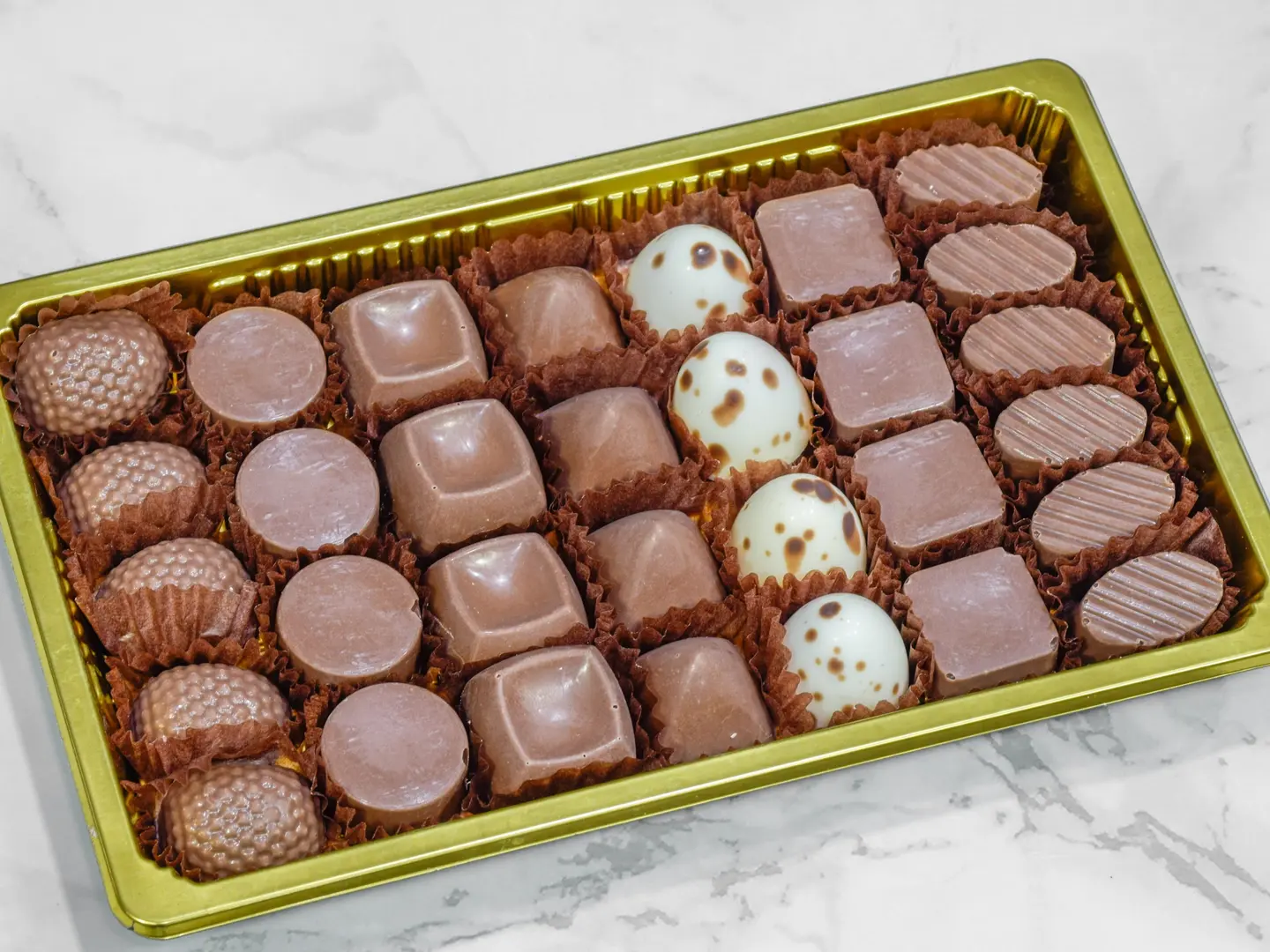 Assorted Belgian Chocolate Box With Various Fillings