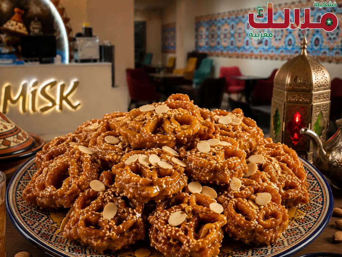Shbakiah With Almonds - 250 Grams