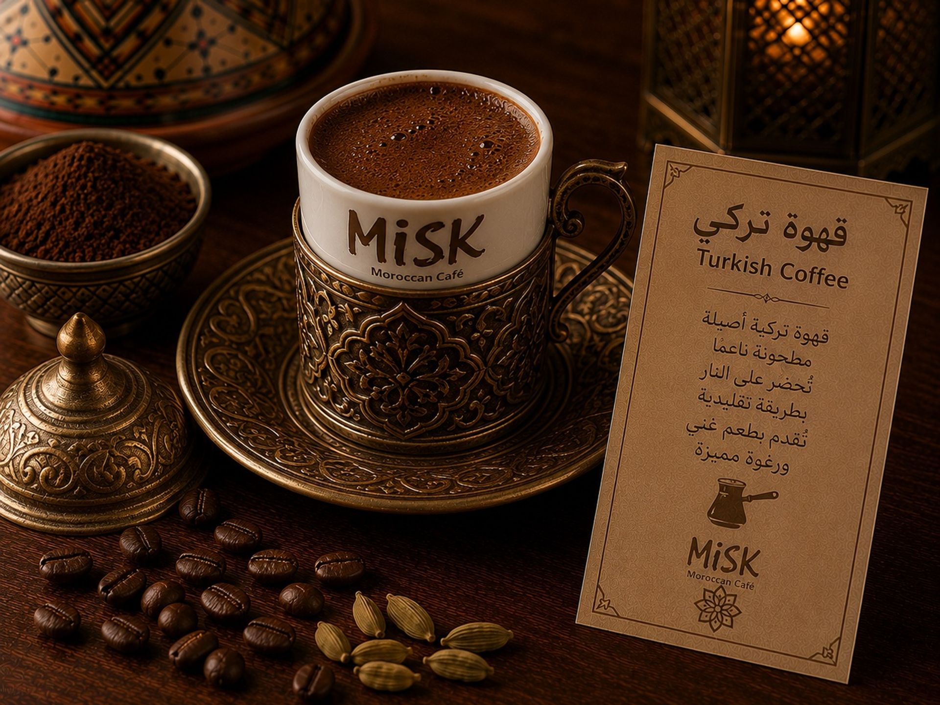 قهوة تركي - سادة وسط