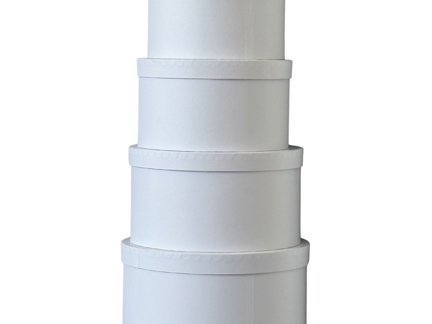 White Round Gift Box