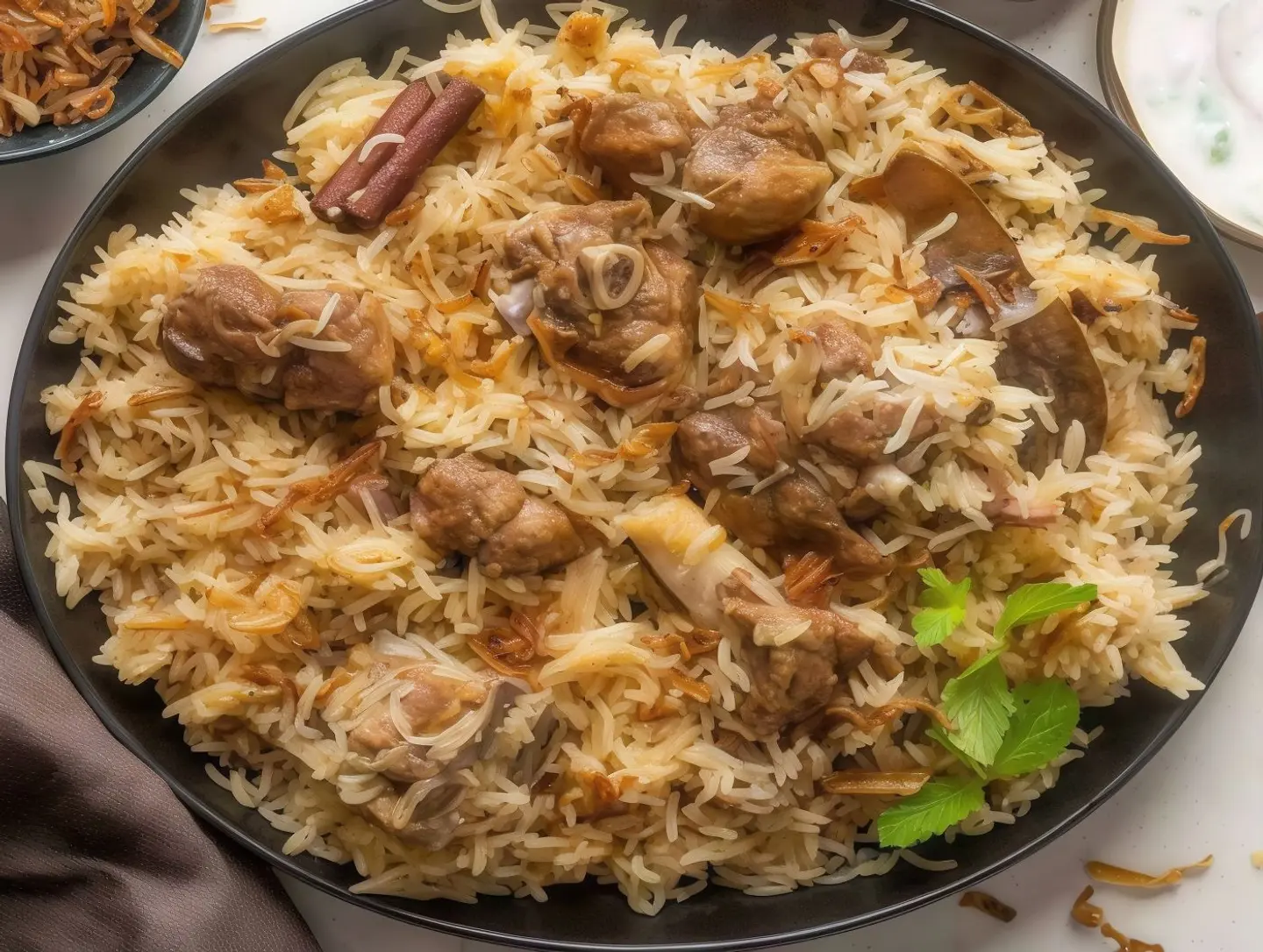 بلاو يعني لحم غنم