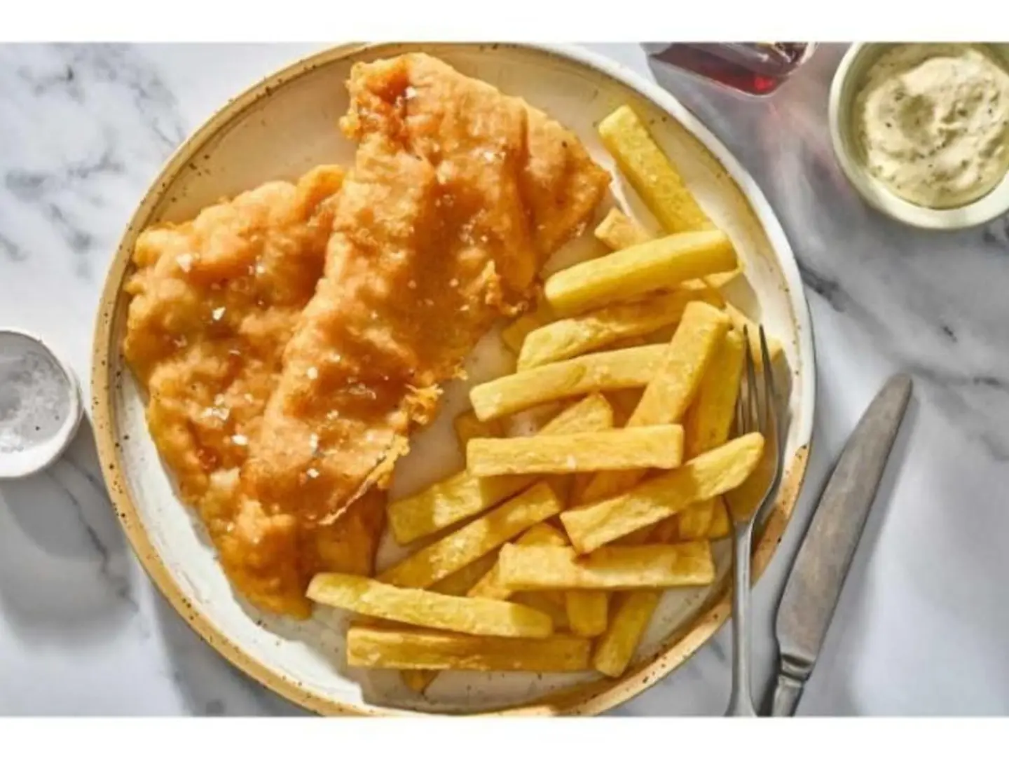 سمك وبطاطس مقلية