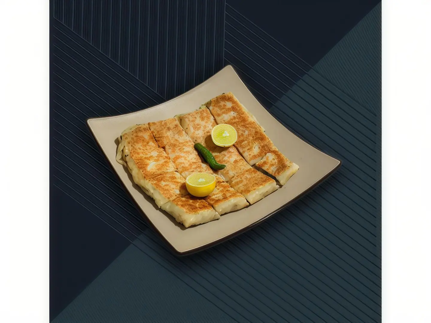 Salty Mutabbak With Cheese And Cheddar