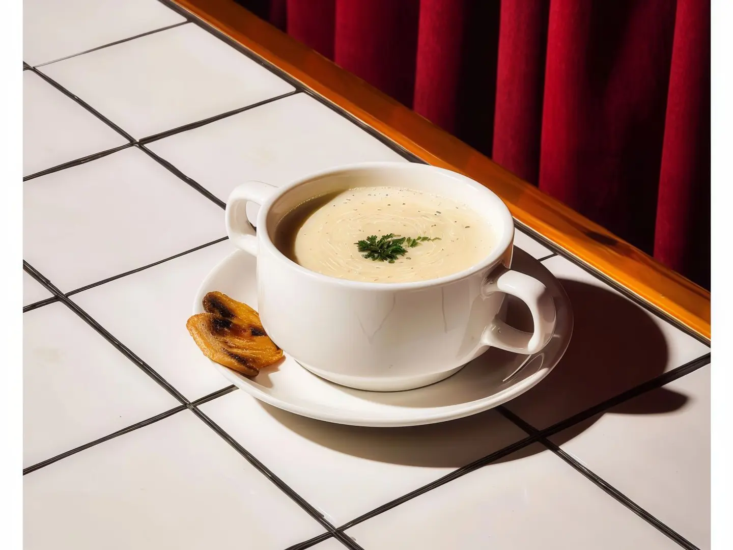 شوربة كريمه بالدجاج
