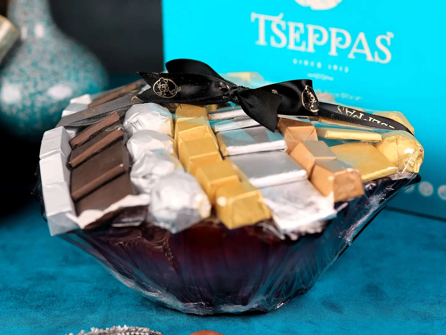 Colored Glass Chocolate Gift