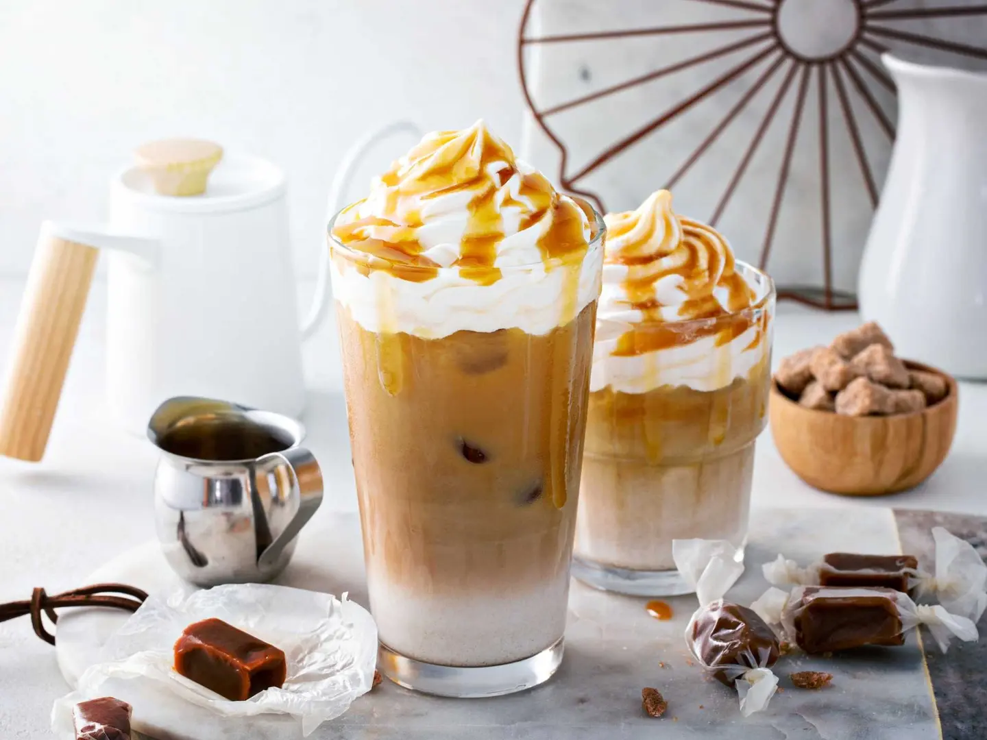 لاتيه كراميل مملح مثلج