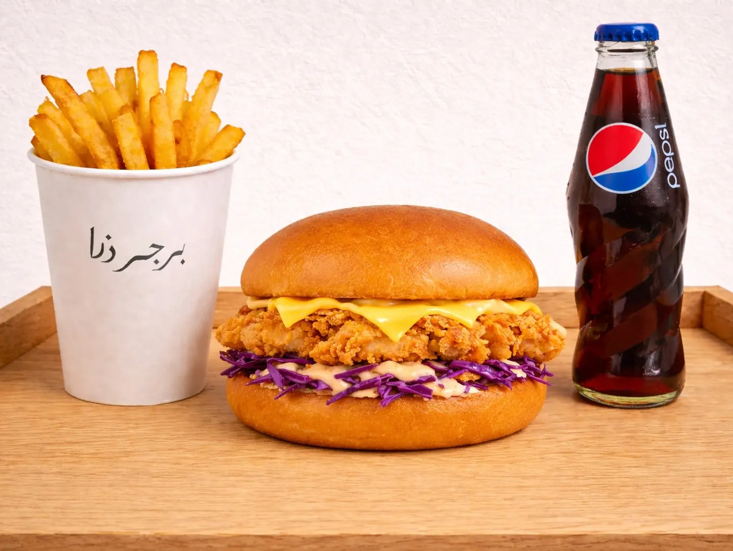 وجبة برجر كرسبي دجاج