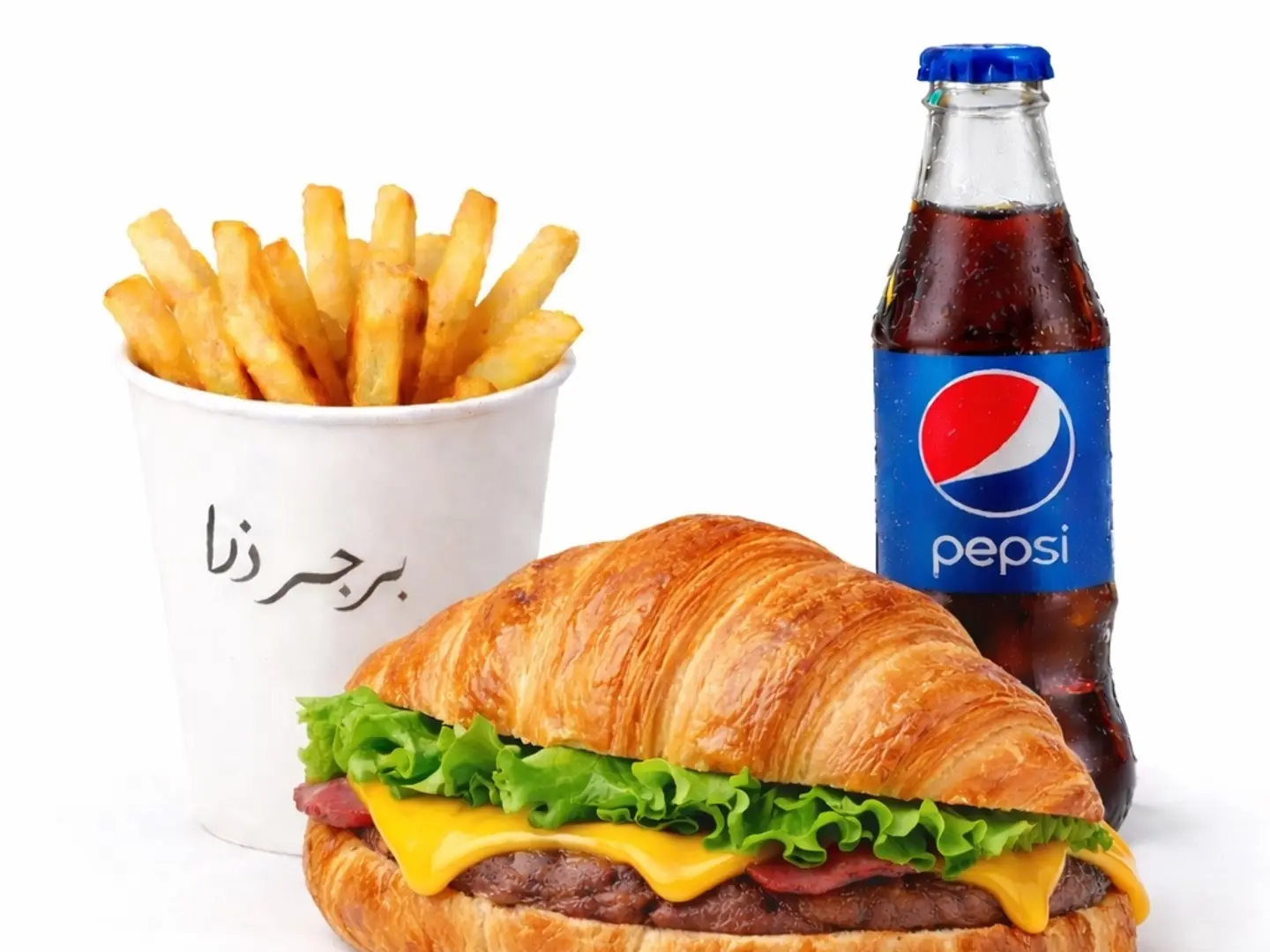 Smash Burger Croissant Meal