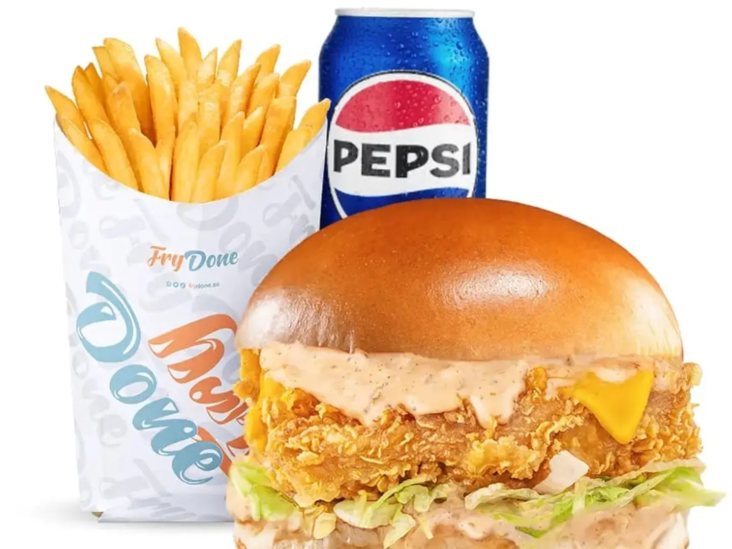 وجبة برجر مشوي