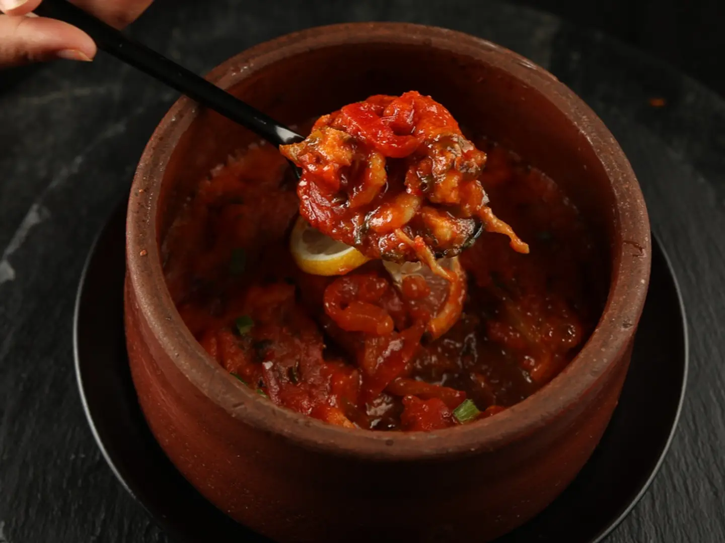 طاجن جمبري احمر