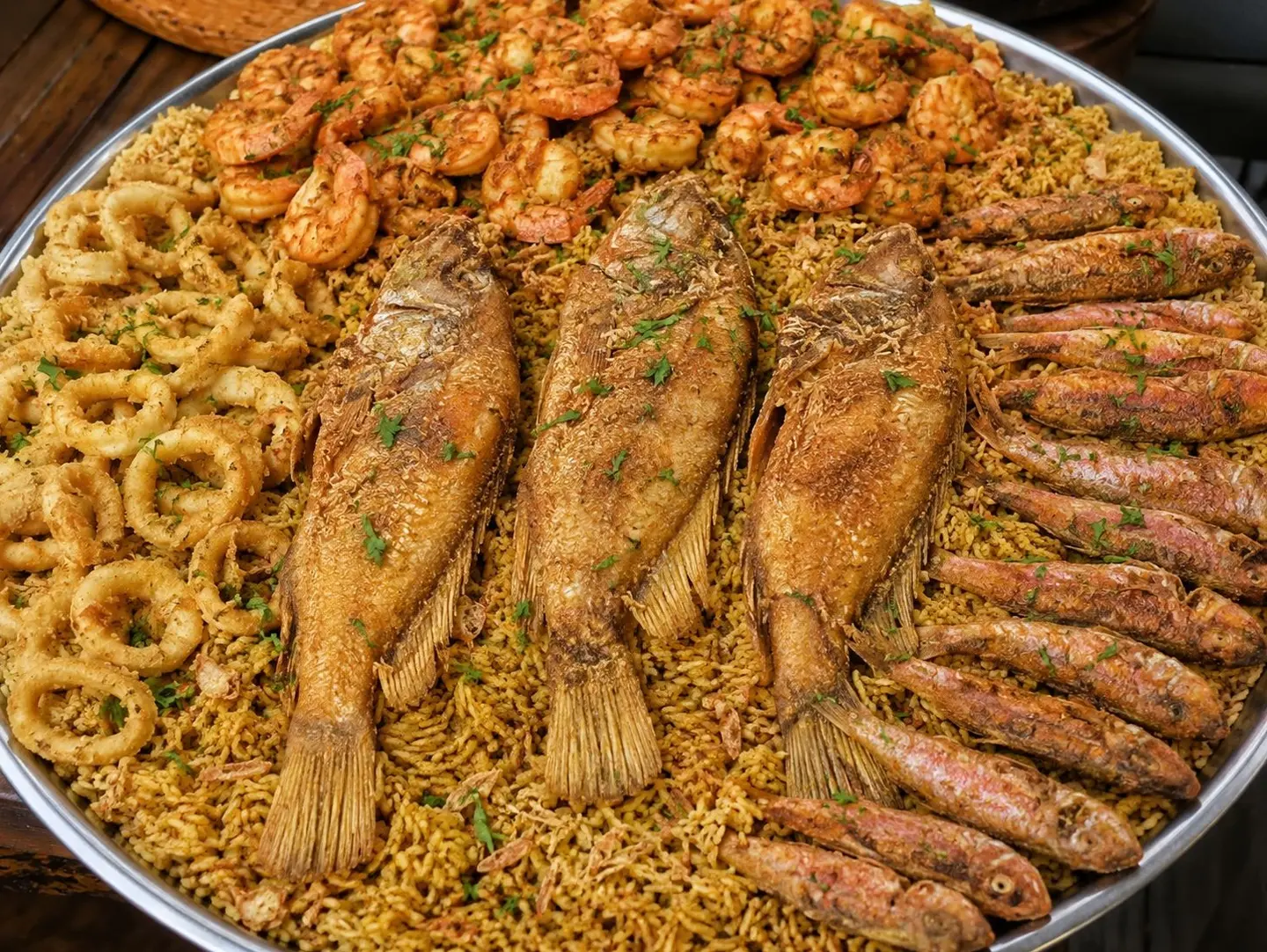 صينية مقلي فيش الخليج