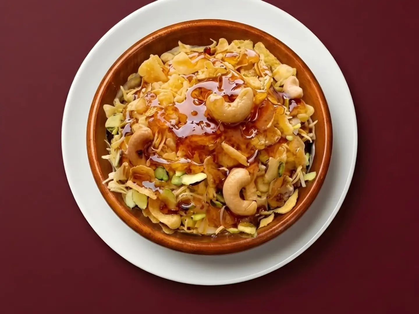 فتة عريكة مكسرات