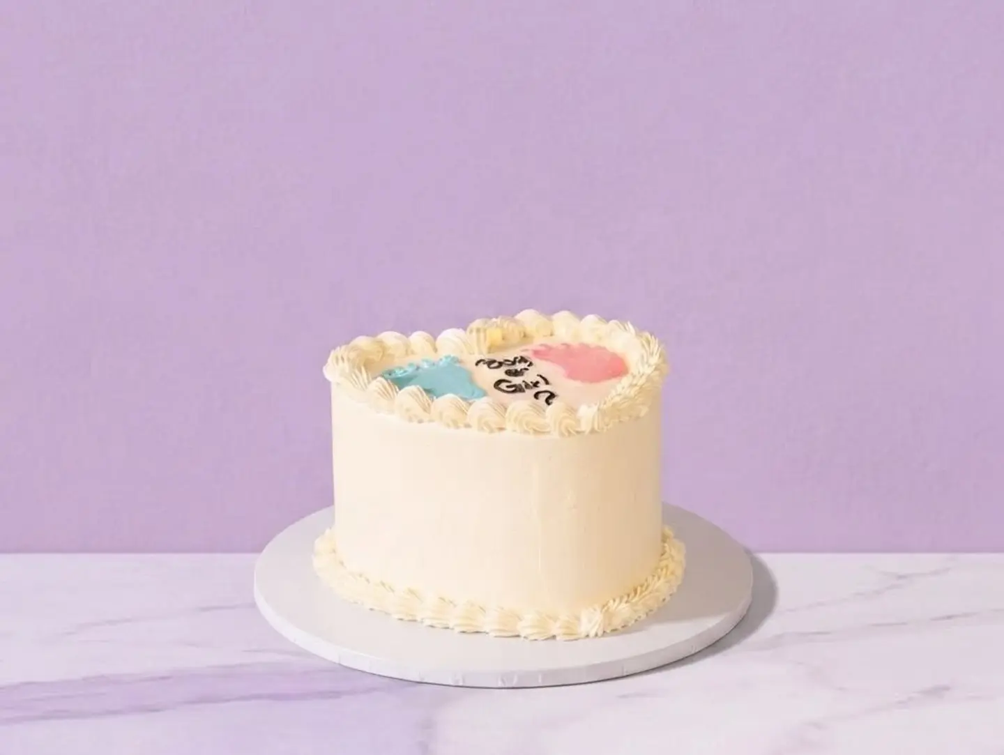 Gender Reveal Cake