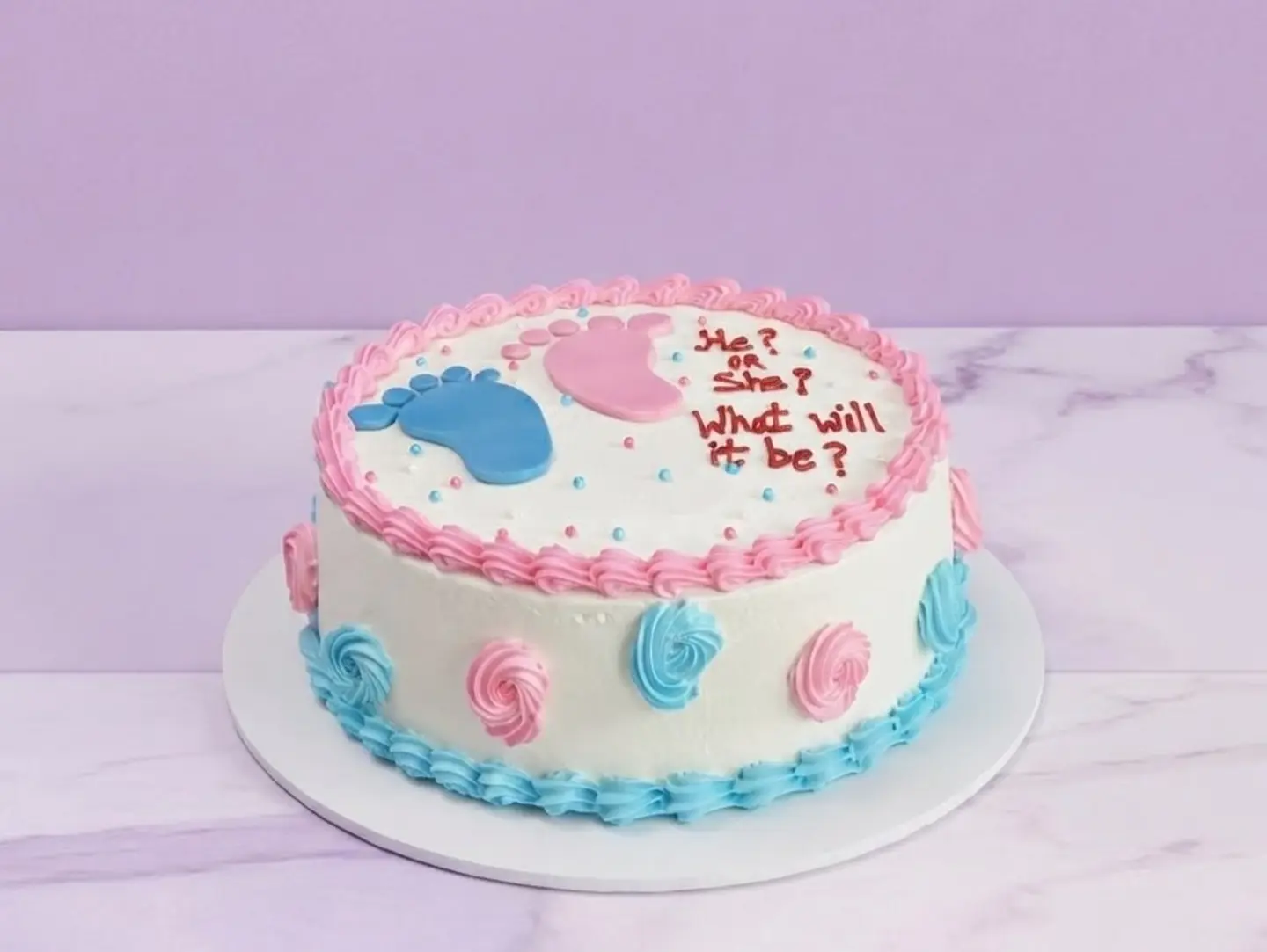 Baby Reveal Cake