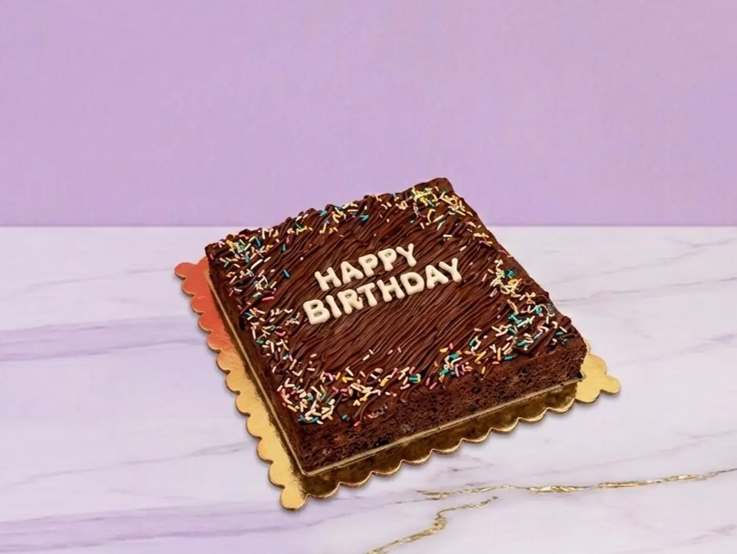 Birthday Wiki Brownie Cake